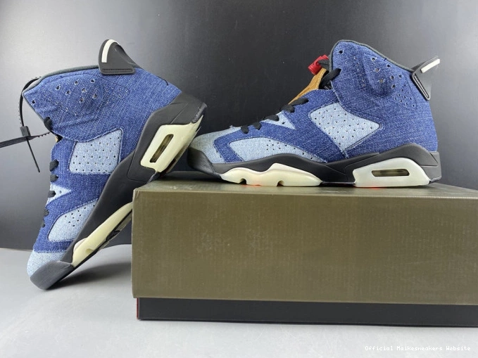 Official Maikesneakers CT5350-401 Air 6 Denim Jordan Washed 0713